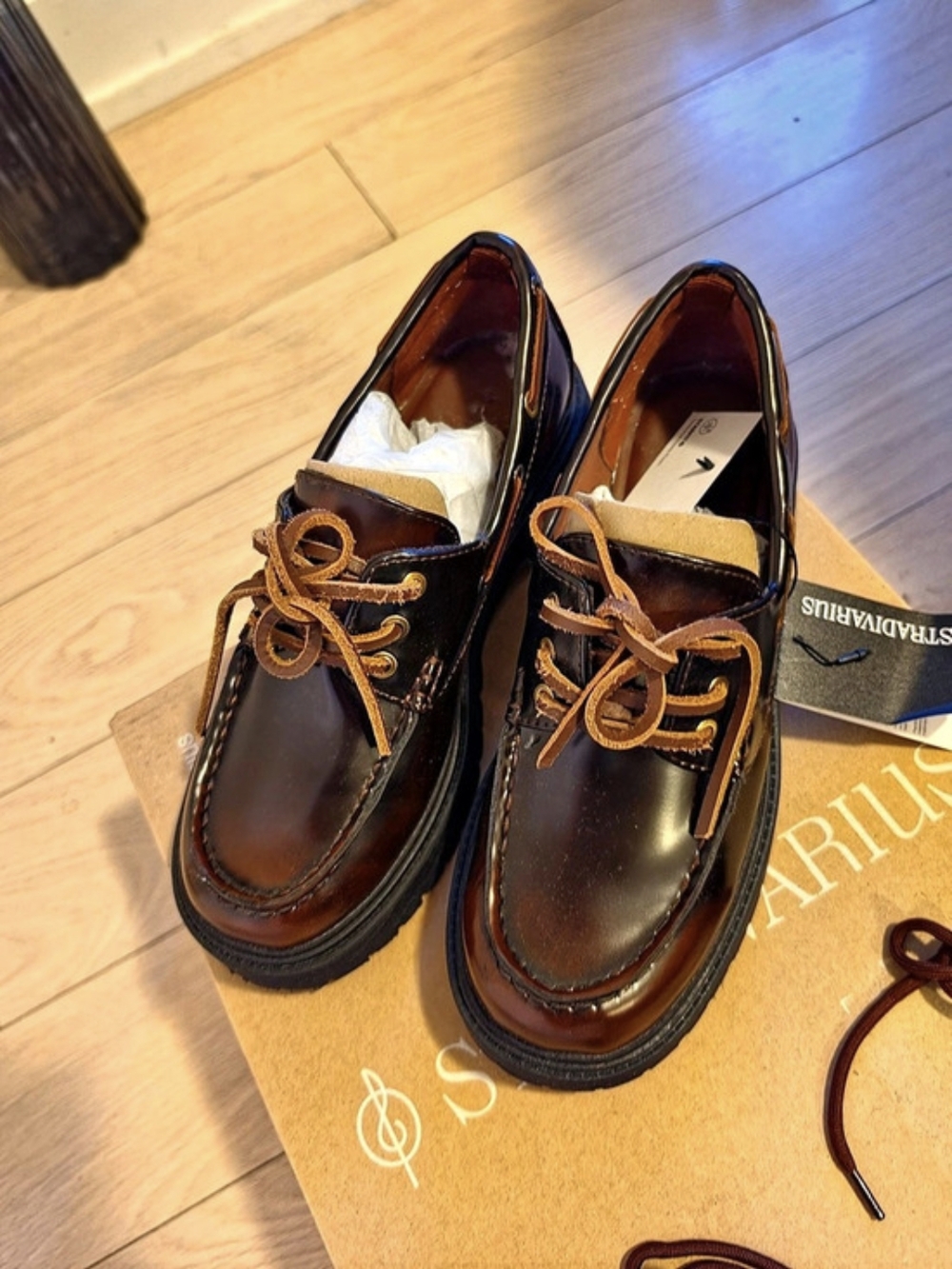 Paraboot Brown Lug Sole Shoes NWT Women